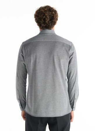 Ted Baker Gri Erkek Oxford Gömlek TBMRSH1084