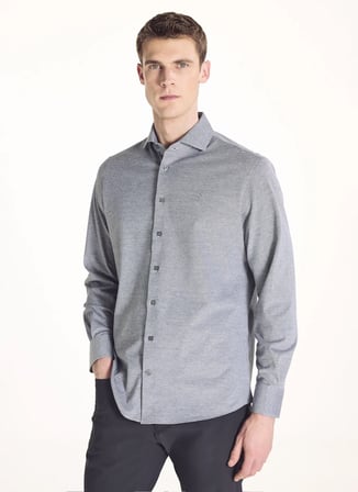 Ted Baker Gri Erkek Oxford Gömlek TBMRSH1084