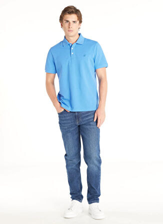 Ted Baker Pike Desenli Mavi Erkek Polo T-Shirt TBMRTS1024