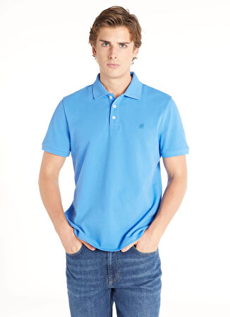Ted Baker Pike Desenli Mavi Erkek Polo T-Shirt TBMRTS1024