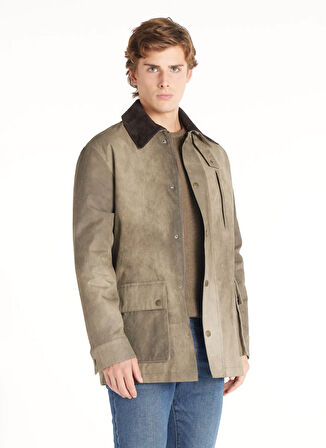 Ted Baker Standart Haki Erkek Düz Ceket TBMROW1024