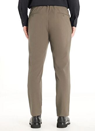 Ted Baker Bağlamalı Bel Normal Paça Tapered Fit Haki Erkek Pantolon TBMRTR1031