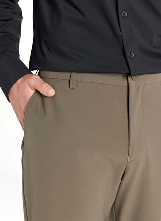 Ted Baker Bağlamalı Bel Normal Paça Tapered Fit Haki Erkek Pantolon TBMRTR1031