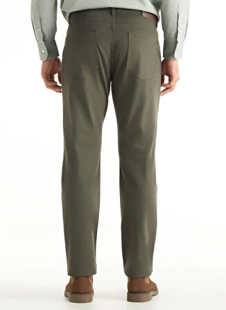 Ted Baker Normal Bel Straight Paça Regular Fit Haki Erkek Pantolon TBMRTR1036