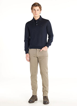 Ted Baker Düz Lacivert Erkek Polo T-Shirt TBMRKW1042