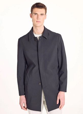 Ted Baker Lacivert Erkek Pardösü TBMROW1061