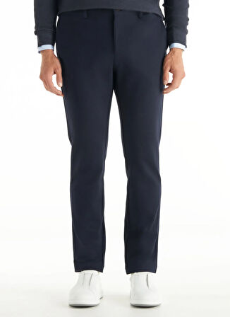 Ted Baker Lastikli Bel Slim Paça Slim Straight Lacivert Erkek Pantolon TBMRTR1042