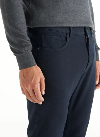 Ted Baker Normal Bel Slim Paça Slim Fit Lacivert Erkek Pantolon TBMRTR1048