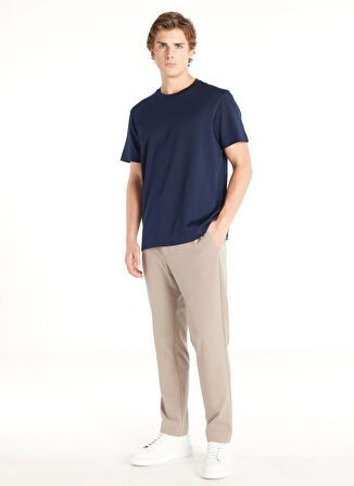 Ted Baker Bisiklet Yaka Düz Lacivert Erkek T-Shirt TBMRTS1003