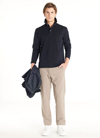 Ted Baker Pike Desenli Lacivert Erkek Polo T-Shirt TBMRTS1008