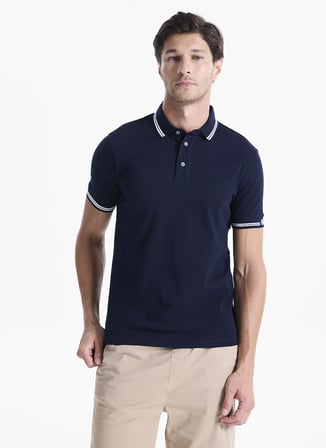 Ted Baker Lacivert Erkek T-Shirt TBMRTS1009