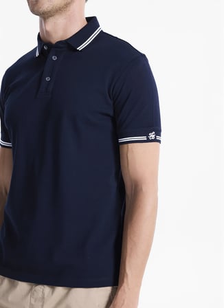 Ted Baker Lacivert Erkek T-Shirt TBMRTS1009