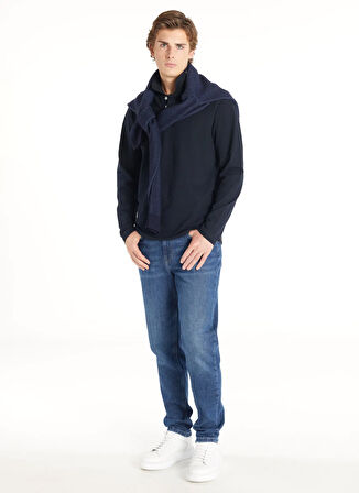 Ted Baker Pike Desenli Lacivert Erkek Polo T-Shirt TBMRTS1022