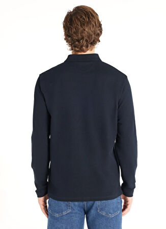 Ted Baker Pike Desenli Lacivert Erkek Polo T-Shirt TBMRTS1022