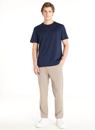 Ted Baker Bağlamalı Bel Normal Paça Tapered Fit Bej Erkek Pantolon TBMRTR1031