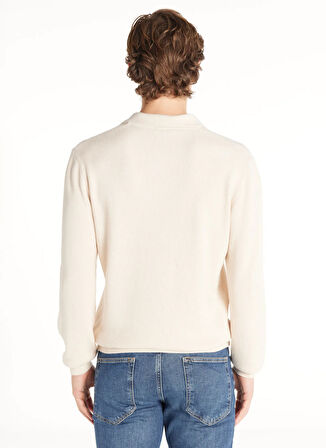 Ted Baker Düz Ekru Erkek Polo T-Shirt TBMRKW1032