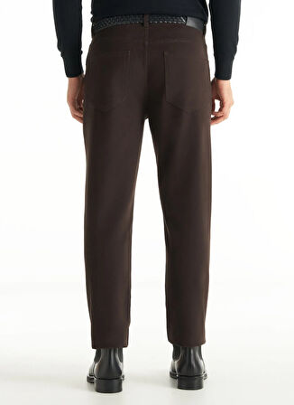 Ted Baker Normal Bel Slim Tapered Paça Tapered Fit Kahve Erkek Pantolon TBMRTR1019