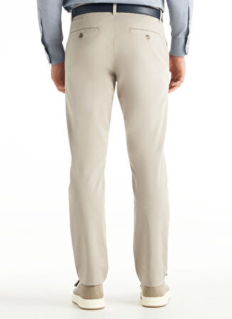 Ted Baker Normal Bel Slim Tapered Paça Slim Fit Koyu Bej Erkek Pantolon TBMRTR1040