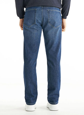 Ted Baker Normal Bel Slim Tapered Paça Tapered Fit Koyu Mavi Erkek Pantolon TBMRDN1020