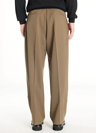 Ted Baker Normal Bel Geniş Paça Bol Kesim Vizon Erkek Pantolon TBMRTR1010