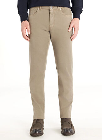 Ted Baker Normal Bel Normal Paça Slim Fit Vizon Erkek Pantolon TBMRTR1045