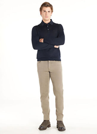 Ted Baker Normal Bel Normal Paça Slim Fit Vizon Erkek Pantolon TBMRTR1045