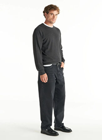 Ted Baker Normal Bel Geniş Paça Rahat Füme Erkek Pantolon TBMRDN1017