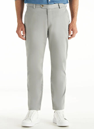 Ted Baker Normal Bel Slim Tapered Paça Regular Fit Gri - Mavi Erkek Pantolon TBMRTR1047
