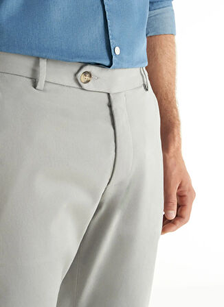 Ted Baker Normal Bel Slim Tapered Paça Regular Fit Gri - Mavi Erkek Pantolon TBMRTR1047
