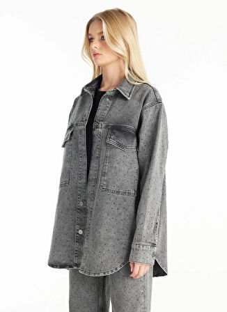 Ted Baker Standart Gri Kadın Ceket TBWRDN1013