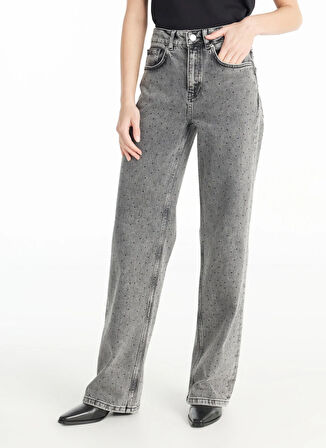 Ted Baker Normal Bel Standart Gri Kadın Pantolon TBWRDN1014