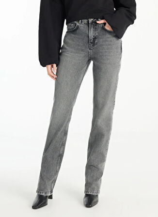 Ted Baker Normal Bel Regular Straight Antrasit Kadın Pantolon TBWRDN1033