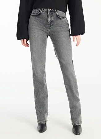 Ted Baker Normal Bel Regular Straight Antrasit Kadın Pantolon TBWRDN1033