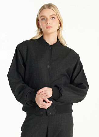 Ted Baker Cropped Fit Antrasit Kadın Ceket TBWROW1040-1