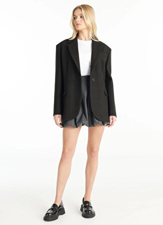 Ted Baker Normal Bel Antrasit Kadın Düz Mini Etek TBWRSK1009