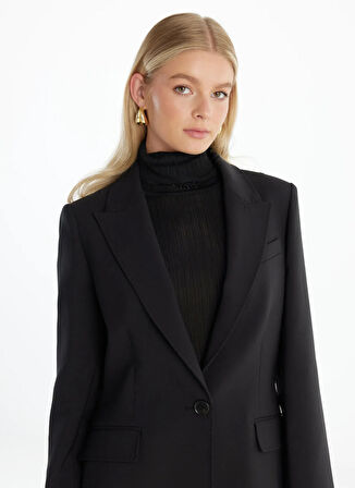 Ted Baker Tailored Fit Siyah Kadın Ceket TBWRJC1016