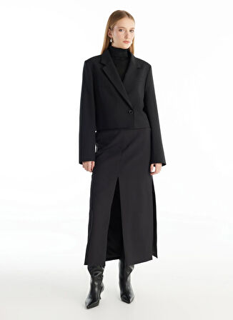 Ted Baker Cropped Fit Siyah Kadın Ceket TBWRJC1021