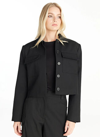 Ted Baker Standart Siyah Kadın Ceket TBWRJC1035