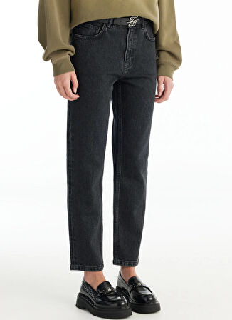 Ted Baker Normal Bel Slim Fit Siyah Kadın Pantolon TBWRDN1031-1