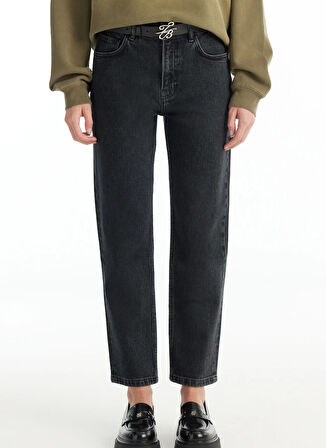 Ted Baker Normal Bel Slim Fit Siyah Kadın Pantolon TBWRDN1031-1