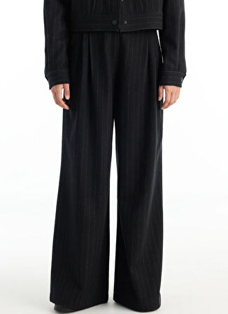 Ted Baker Yüksek Bel Standart Siyah Kadın Pantolon TBWRTR1019