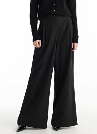 Ted Baker Yüksek Bel Standart Siyah Kadın Pantolon TBWRTR1019X