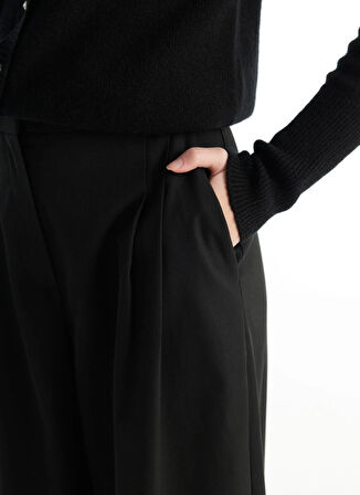 Ted Baker Yüksek Bel Standart Siyah Kadın Pantolon TBWRTR1019X