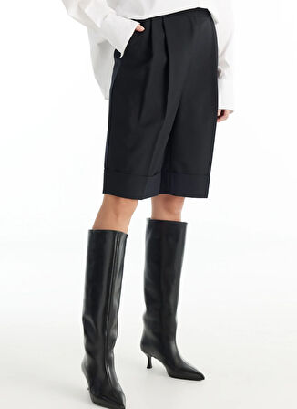 Ted Baker Orta Bel Rahat Siyah Kadın Şort TBWRTR1042