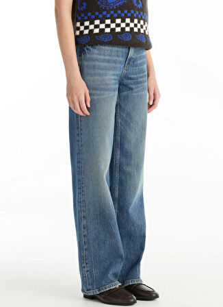 Ted Baker Normal Bel Rahat Mavi Kadın Pantolon TBWRDN1032-2