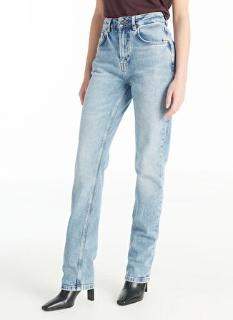 Ted Baker Normal Bel Regular Straight Mavi Kadın Pantolon TBWRDN1033-1