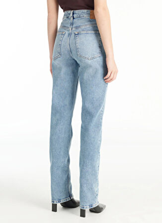 Ted Baker Normal Bel Regular Straight Mavi Kadın Pantolon TBWRDN1033-1