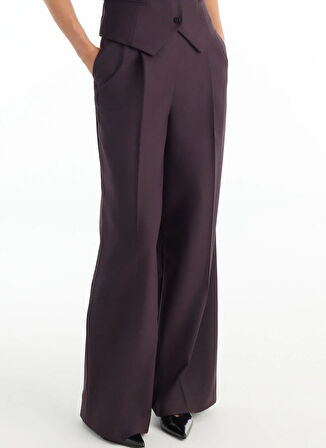 Ted Baker Orta Bel Rahat Bordo Kadın Pantolon TBWRTR1001-5