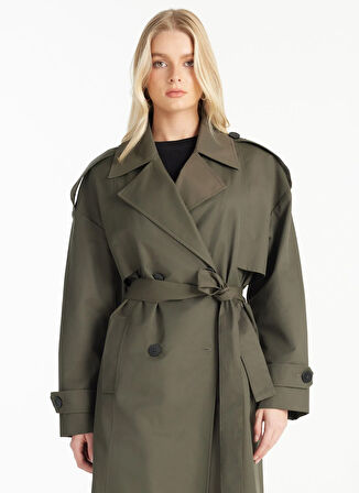 Ted Baker Haki Kadın Trençkot TBWROW1018-3