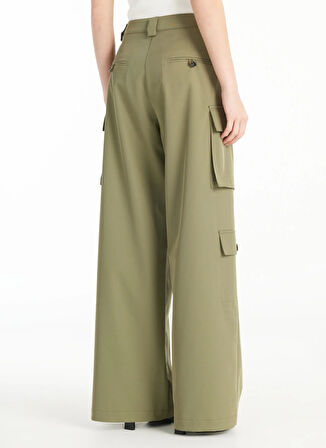 Ted Baker Normal Bel Düz Haki Kadın Pantolon TBWRTR1020